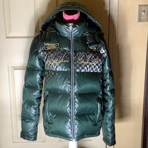 EXA Racing Green Puffer Jacket